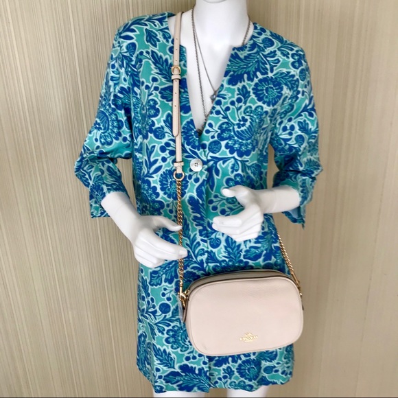 🔥$295 COACH Pebble Leather Chained Crossbody NWT - Picture 4 of 7